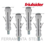 TASSELLI NYLON 12X46 C/VITE M5 E RONDELLA MARCA FRIULSIDER